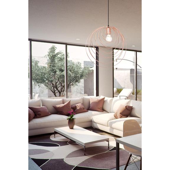 Deckenlampe geometric rose gold APP427-1CP