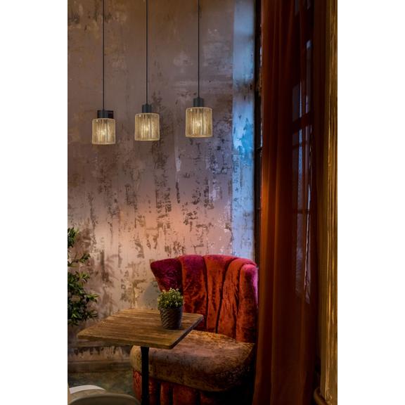 Hängelampe  APP1821-3CP NATURE BLACK