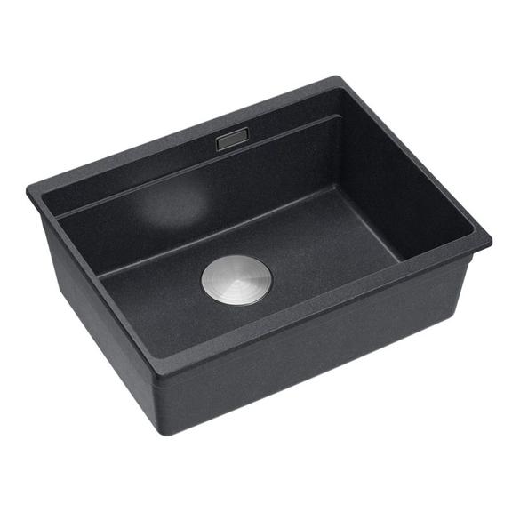 granīta izlietne Logan 100 Black Metallic