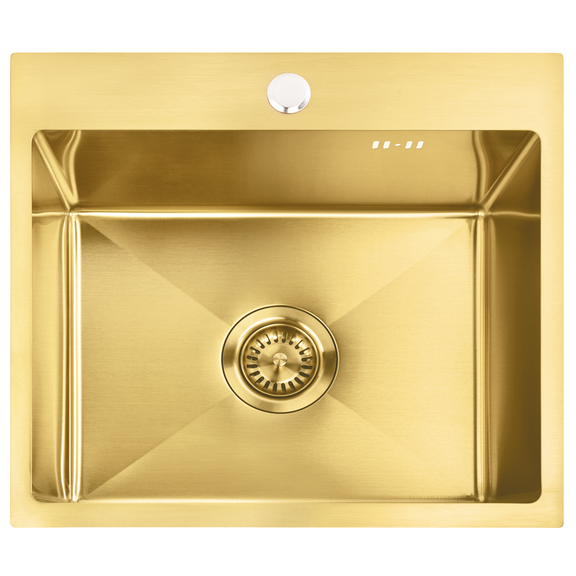 Leo 50 BRUSH GOLD musta teräsallas