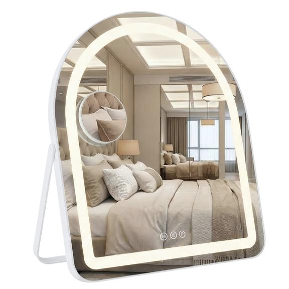 Oglindă LED GLAM White 40x45cm