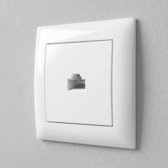 Gniazdo RJ45 OSTE JNH010-S Białe