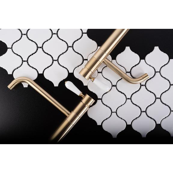 Maišytuvas praustuvui Rea Serra Brush GOLD high Auksinis mažas