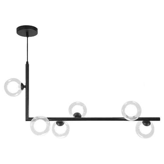 Deckenlampe Metall Glas Black APP755-6CP