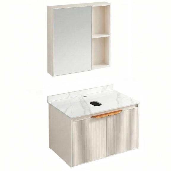 Set di mobili da bagno con top Marti 60cm Beige