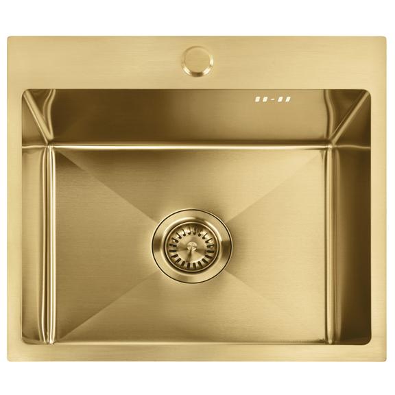 Évier en acier Leo 50 BRUSH GOLD