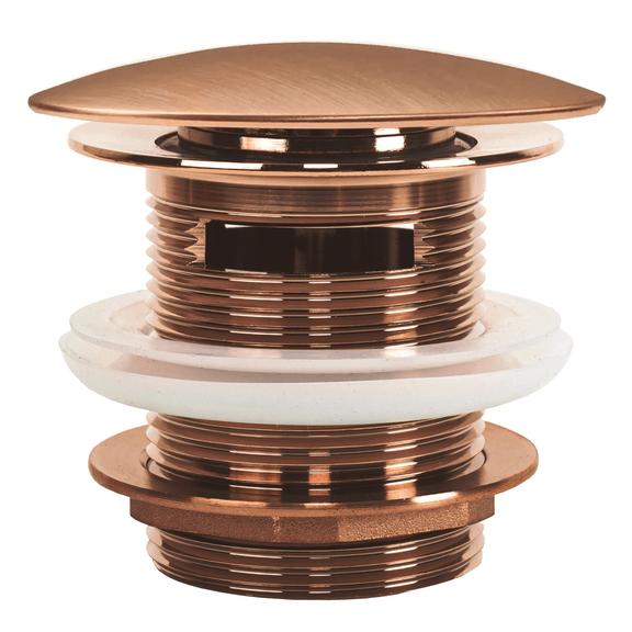 Korek wannowy uniwersalny Klik-Klak Rea Miedź Szczotkowana 6cm