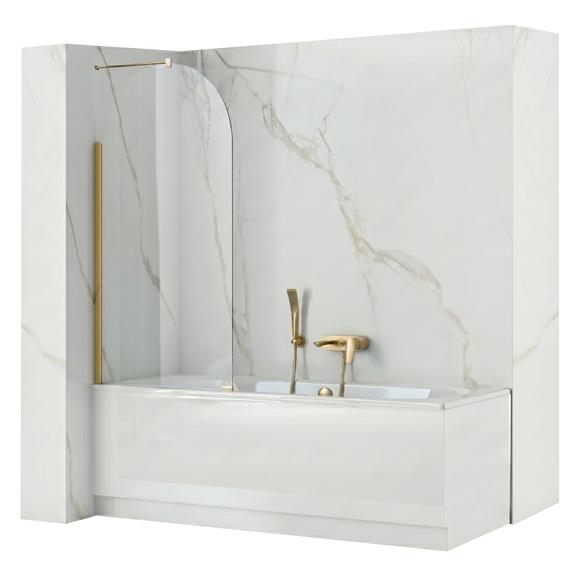 Bathtub screen Rea Travis Gold Brush 80