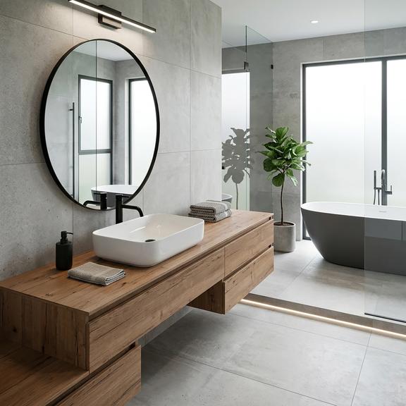 Lavabo sobre encimera Rea Demi Slim