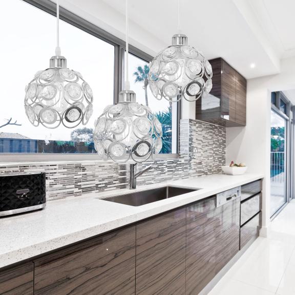 Deckenlampe Kristall Loft silver APP210-3CPR