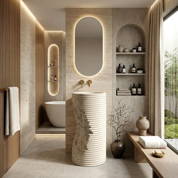 Vapaasti seisova pesuallas REA Travena Round