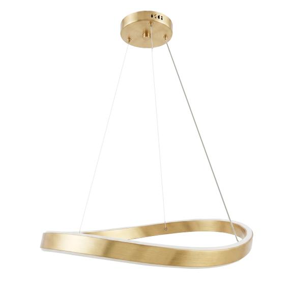 LAMPA SUFITOWA WISZĄCA SWE067-CP 60cm ZŁOTA SZCZOTKOWANA