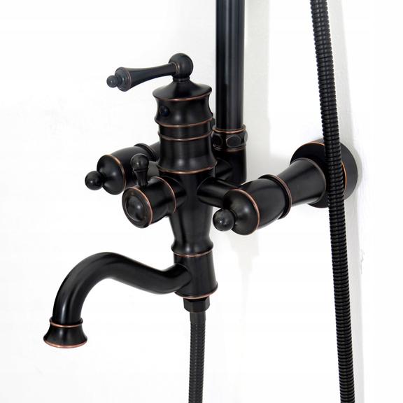 Душовий гарнітур з виливом Rea Vintage Black