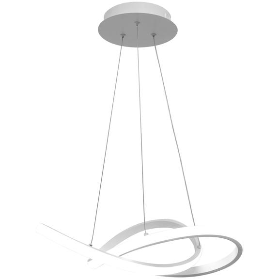Hängelampe Ring modern LED+Fernbedienung APP392-CP White