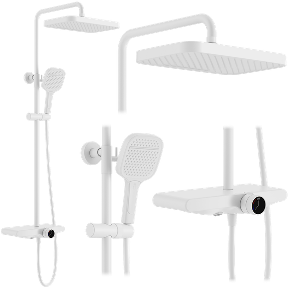 Zestaw Prysznicowy REA Bari Biały