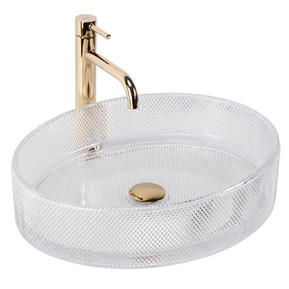 Umywalka nablatowa REA Mirella Transparent