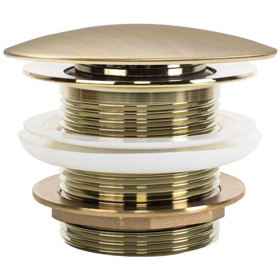 Korek wannowy uniwersalny Klik-Klak Rea Złoty Szczotkowany