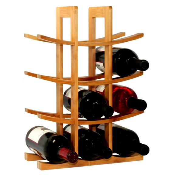 Stojak bambusowy na wino 371572