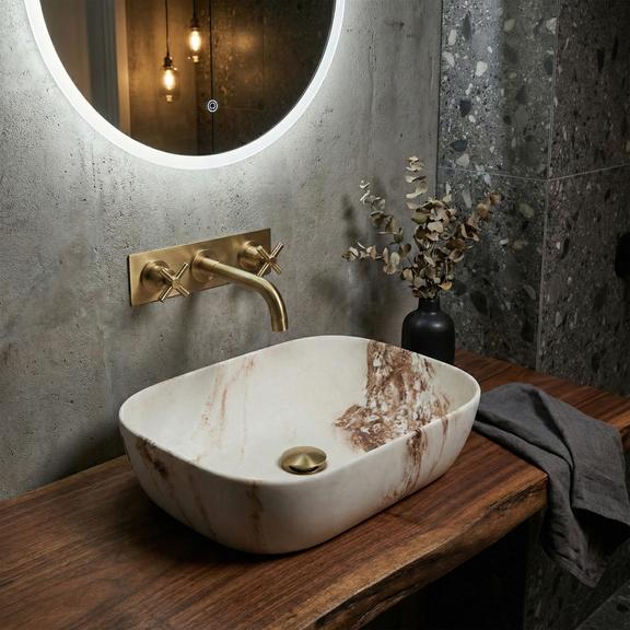 Umývadlo na dosku Rea Belinda Marrone Matt