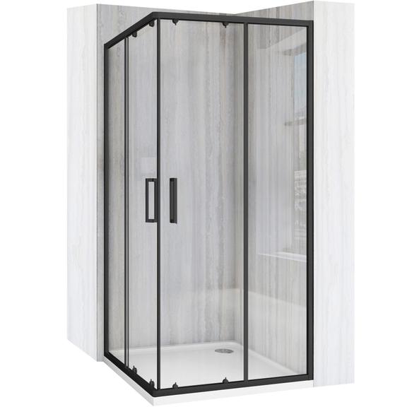 Cabine de duche Rea City 80x80 Preto