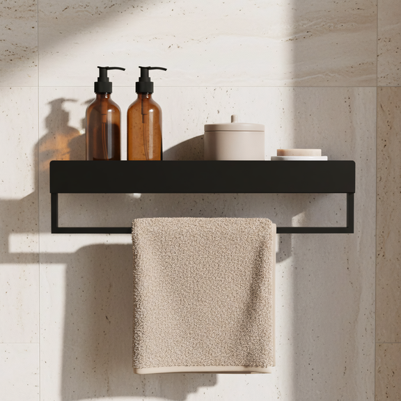 Etagère de salle de bain SF01 60cm black mat