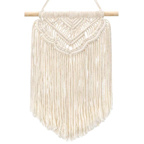 DEKORACJA ŚCIENNA BOHO MAKRAMA ECRU 322149