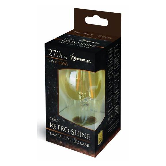 Glühbirne LED warm E-27 230V 2W Edison 14077