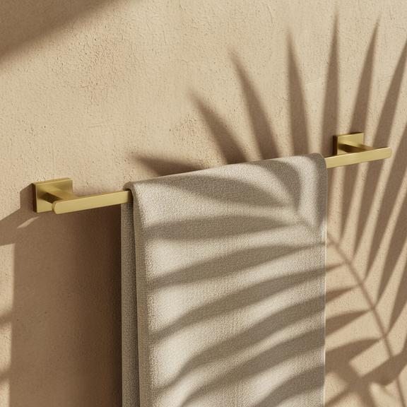 Wieszak łazienkowy jednoramienny 201 Oste Złoty Szczotkowany