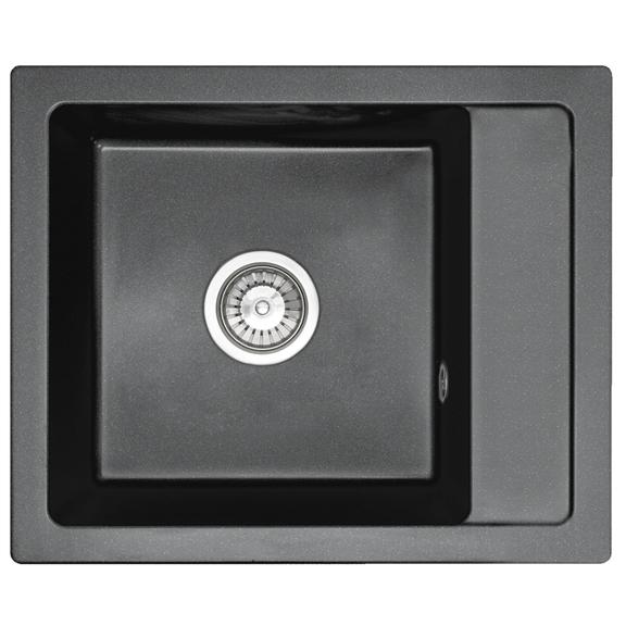 "Rino" granito kriauklė juoda taškuota