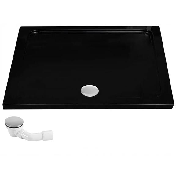 Piatto doccia acrilico Rea Savoy Black 80x100