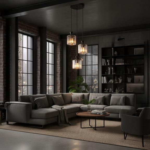 Hängelampe EBT025-3CP BLACK