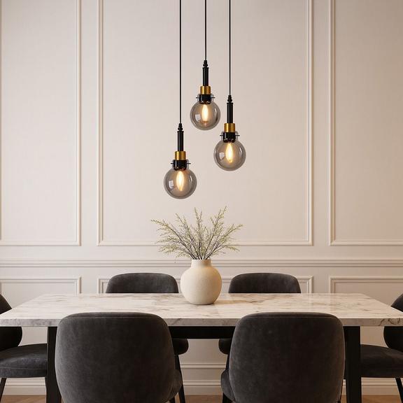 Hängelampe APP1125-3CP Black Gold