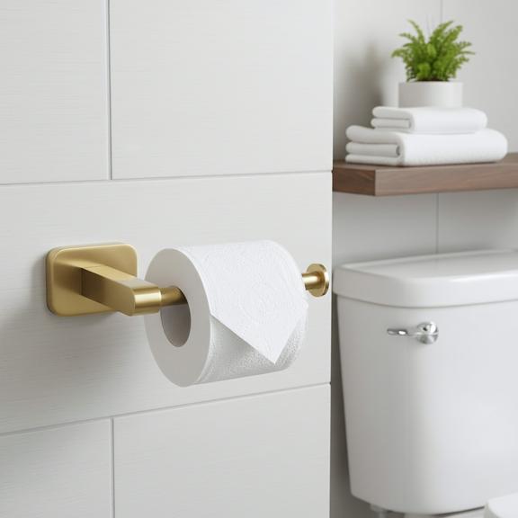 Portarrollos de papel higiénico 5909 Nico Brush Gold