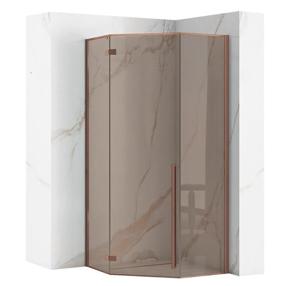 Shower enclosure DIAMOND 90x90 COPPER BRUSH