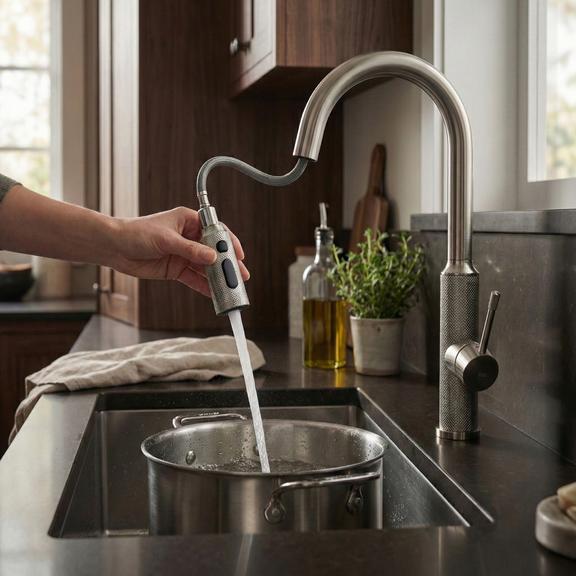 Robinet de cuisine Rea Master Brush Nickel