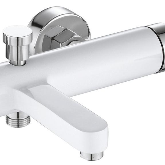 Βρύση μπάνιου REA Polo λευκό χρωμίου