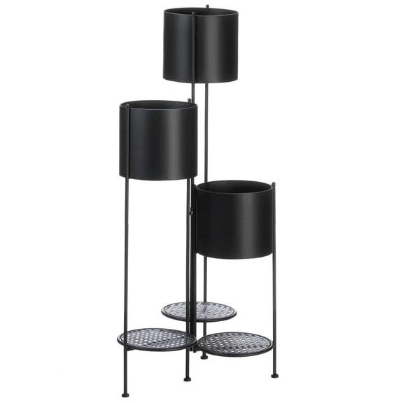 Kwietnik metalowy składany Czarny FH-3