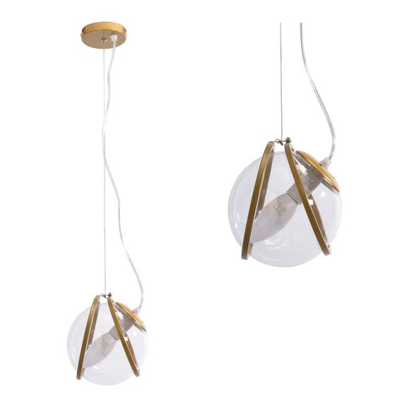 Deckenlampe APP1089-1CP GOLD TRANSPARENT