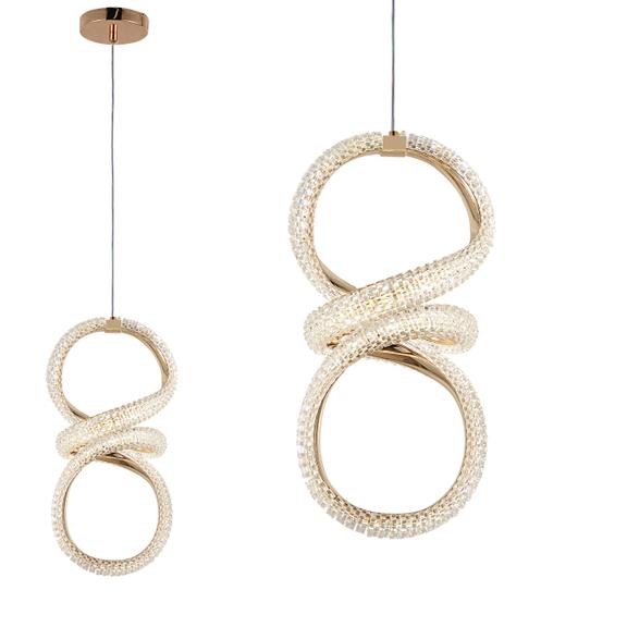 LED-Hängeleuchte G070-CP Gold