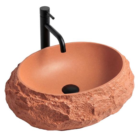 Countertop Basin Rea Mika Terracotta