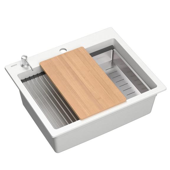 granīta izlietne KURT 110 WORKSTATION White