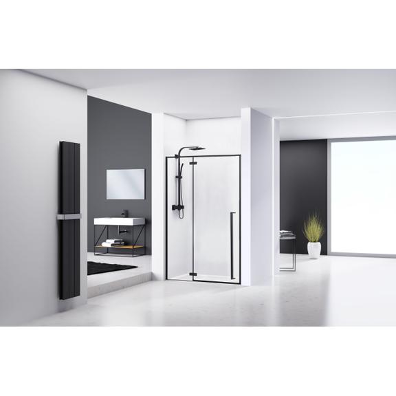 Въртяща врата за душ кабина  Rea FARGO BLACK MAT 110