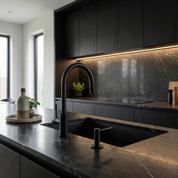 Dispensador de líquidos para el fregadero Rea DEX Black