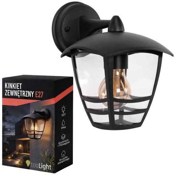 Lampa elewacyjna Kinkiet JNH037-1G Czarna