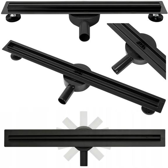 Linear drainage NEO Slim Pro Black 90