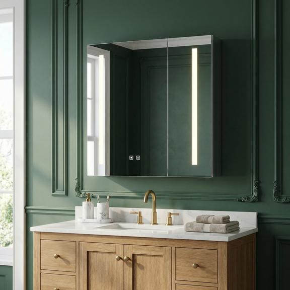 LED-es tükrös szekrény M1015-60 60x65