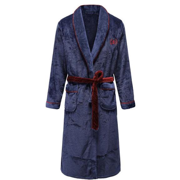 Bathrobe Roger Women Navy Red M