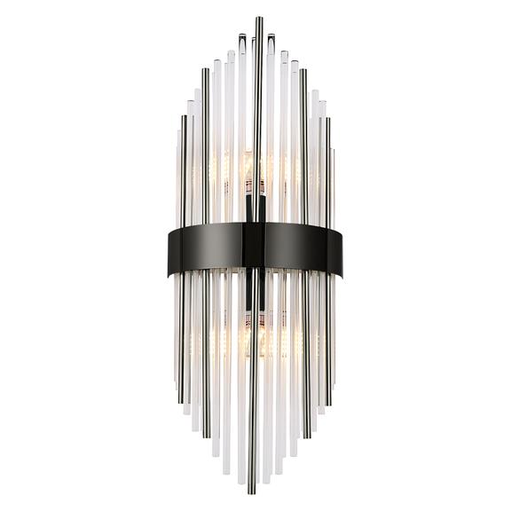 KINKIET ŚCIENNY APP1760-1W Czarny/Szary