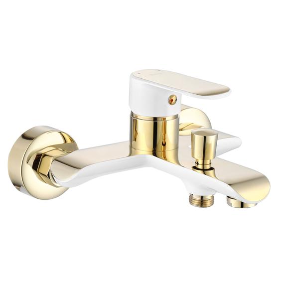 Grifo de bañera REA Bloom White gold