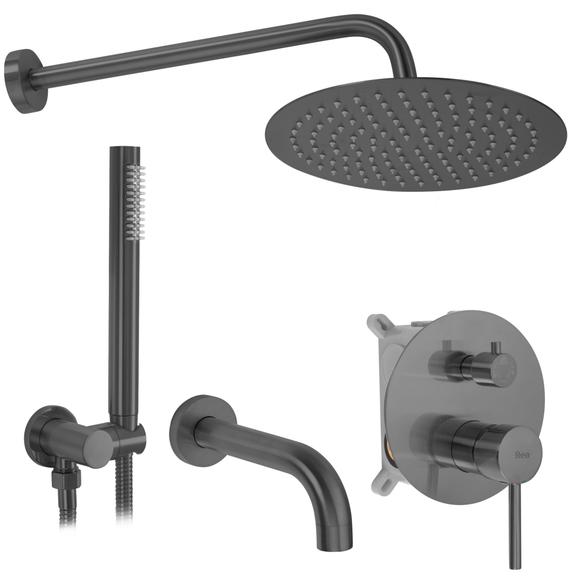 Concealed bath and shower set Rea Lungo Titan + BOX